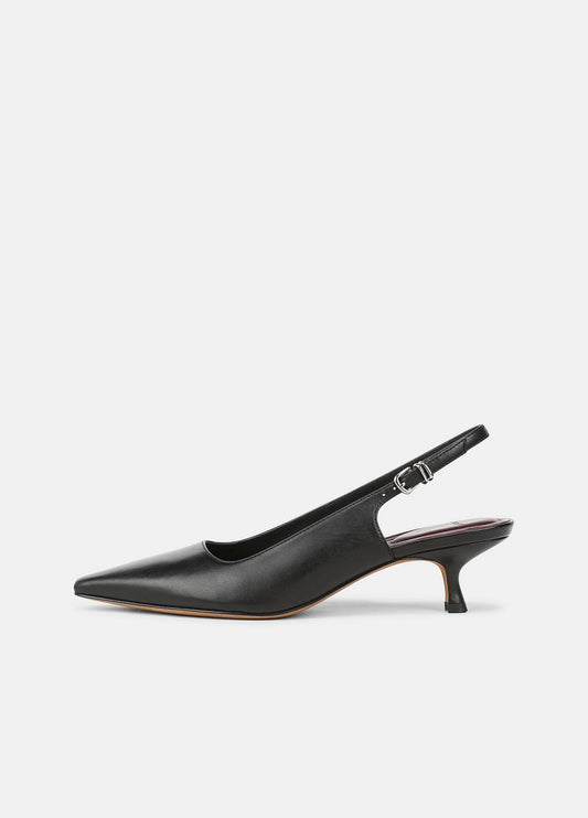 Sabra Leather Slingback Heel in Heels
