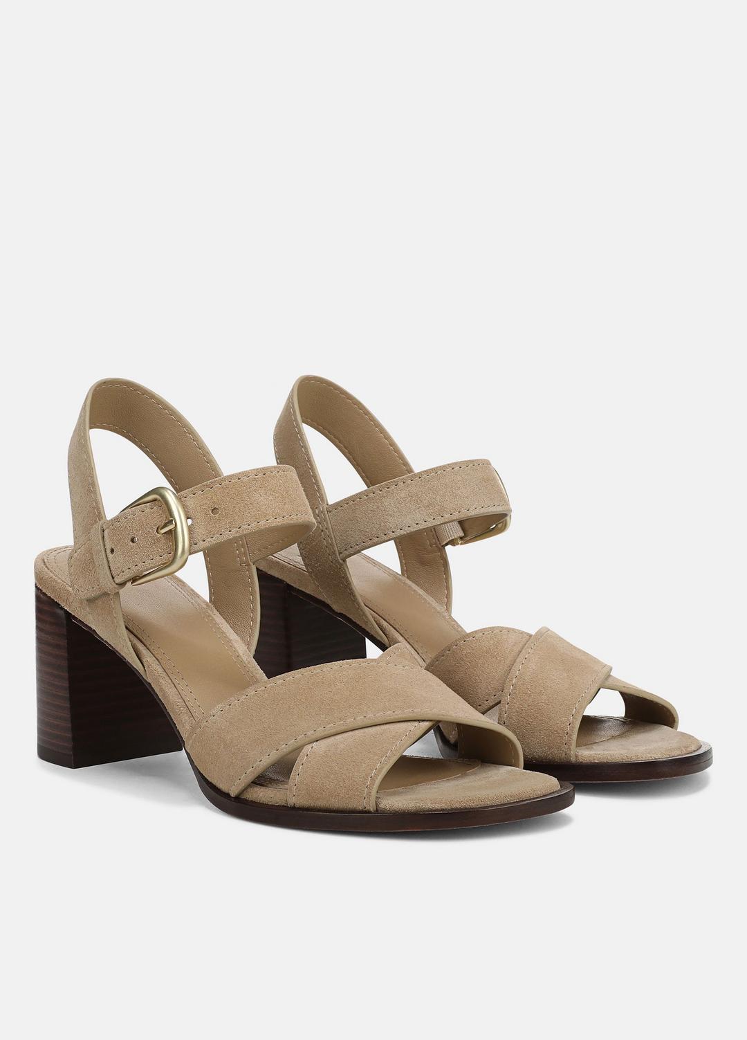 Salma Suede Heeled Sandal in Heels