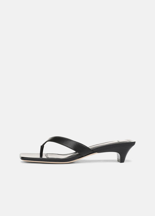 San Juan Leather Heeled Thong Sandal in Heels