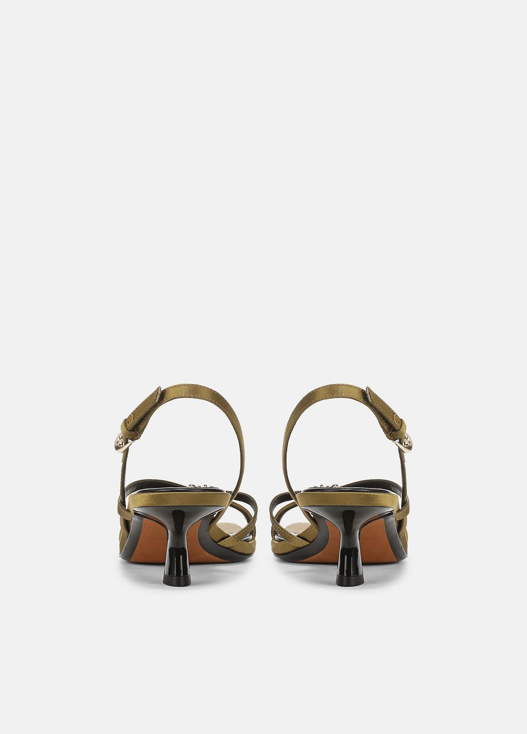 Tali Satin Slingback Sandal in Heels