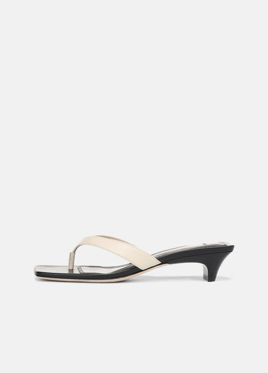 San Juan Leather Heeled Thong Sandal in Heels