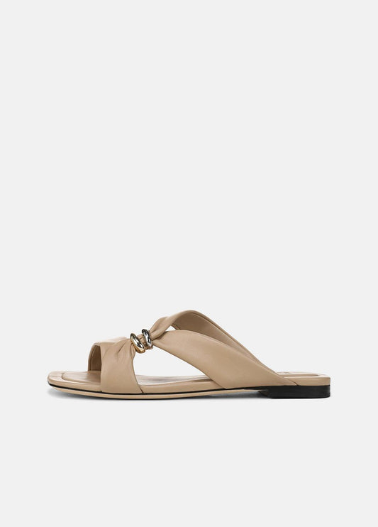 Vilma Leather Slide Sandal in Sandals