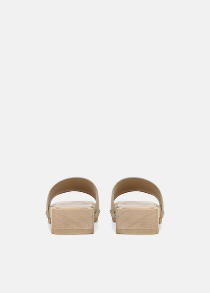 Barbara Suede Slide Sandal in Sandals