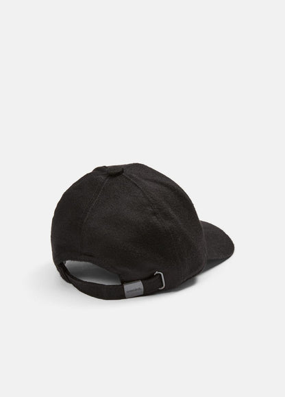 Leather-Trim Cashmere Baseball Cap in Scarves & Hats