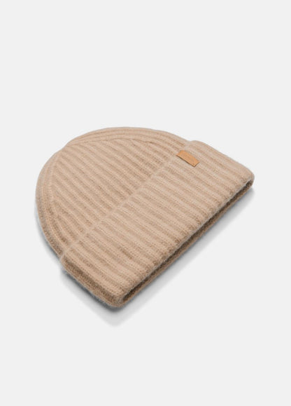 Plush Cashmere Chunky-Knit Beanie in Scarves & Hats