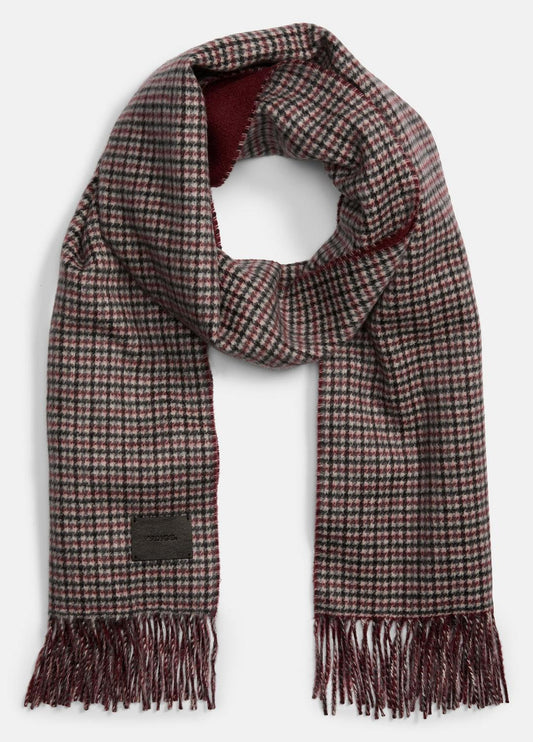 Micro-Houndstooth Cashmere Scarf in Scarves & Hats