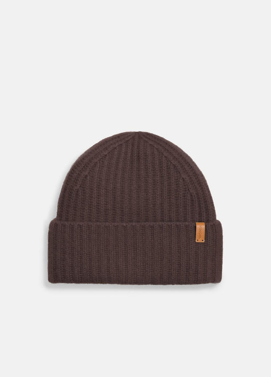 Plush Cashmere Chunky-Knit Beanie in Scarves & Hats
