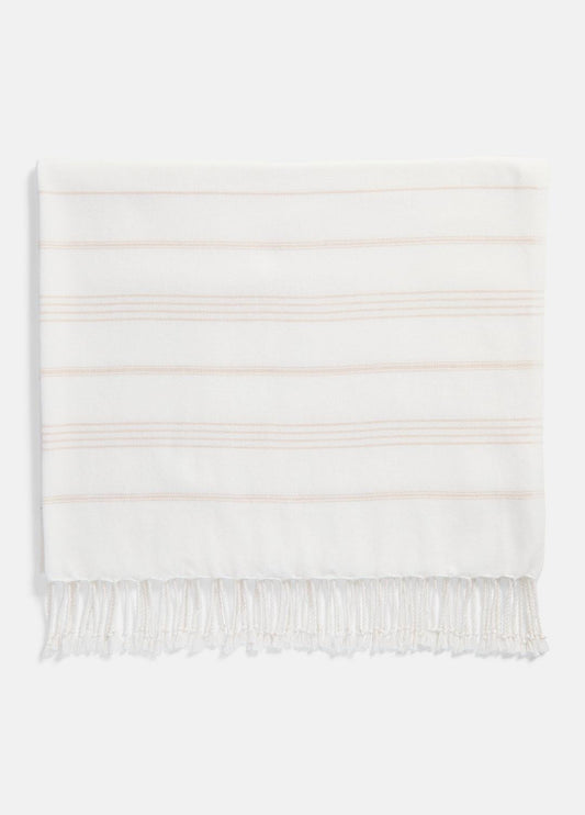 Stripe Cotton-Cashmere Wrap in Scarves & Hats