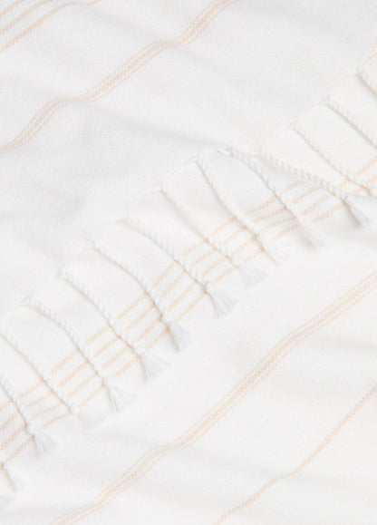 Stripe Cotton-Cashmere Wrap in Scarves & Hats