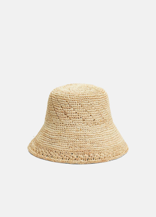 Straw Bucket Hat in Scarves & Hats