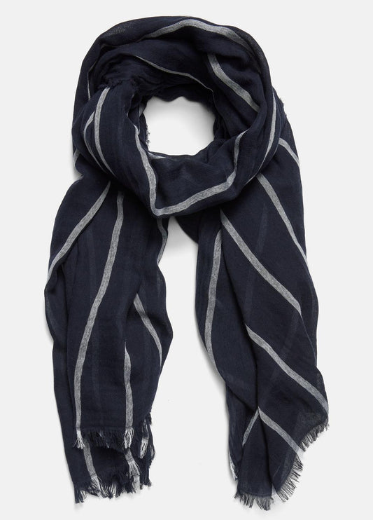 Cotton Gauze Awning Stripe Scarf in Scarves & Hats