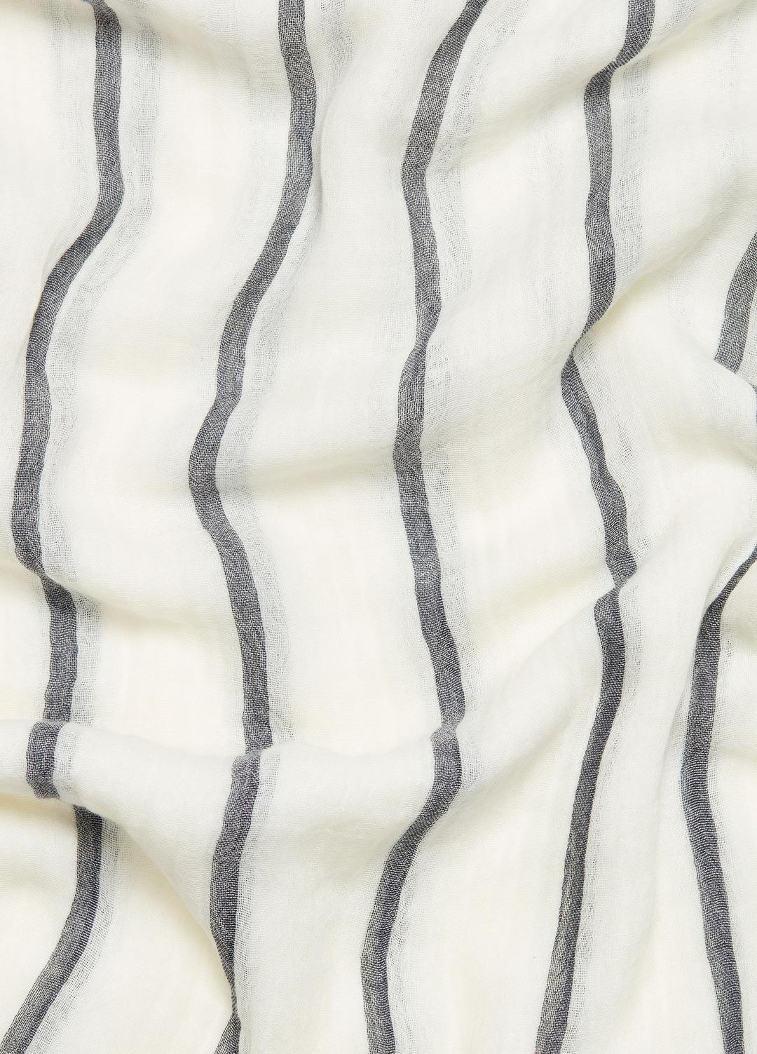 Cotton Gauze Awning Stripe Scarf in Scarves & Hats