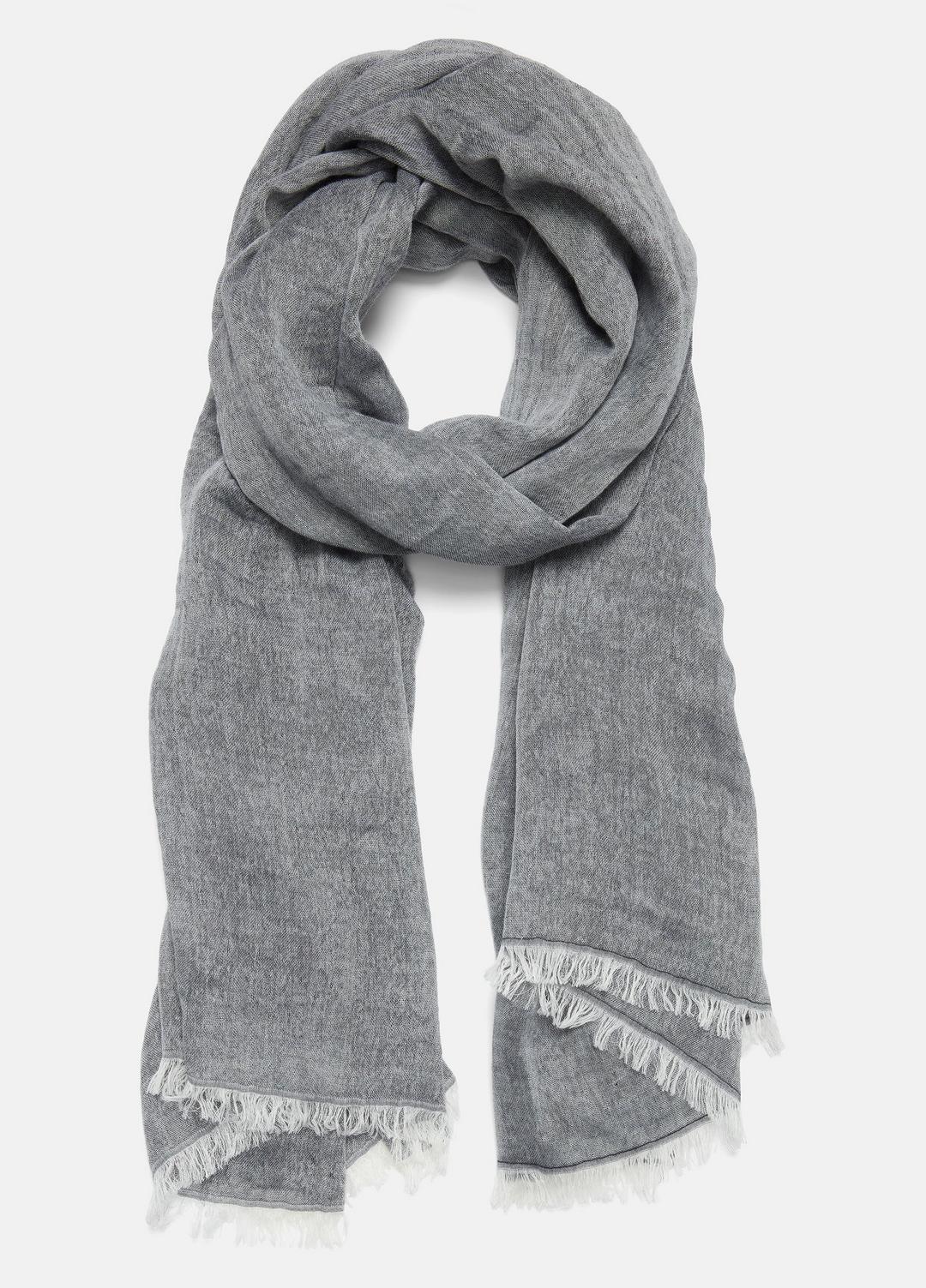 Cotton Gauze Bi-Color Scarf in Scarves & Hats