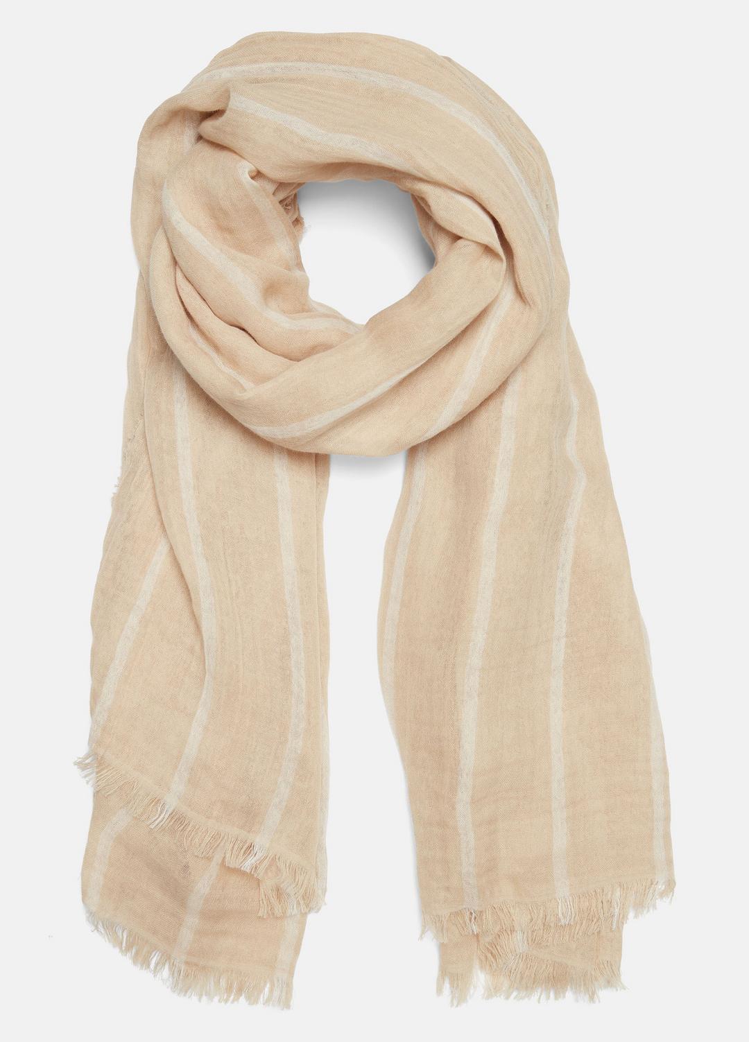 Cotton Gauze Awning Stripe Scarf in Scarves & Hats