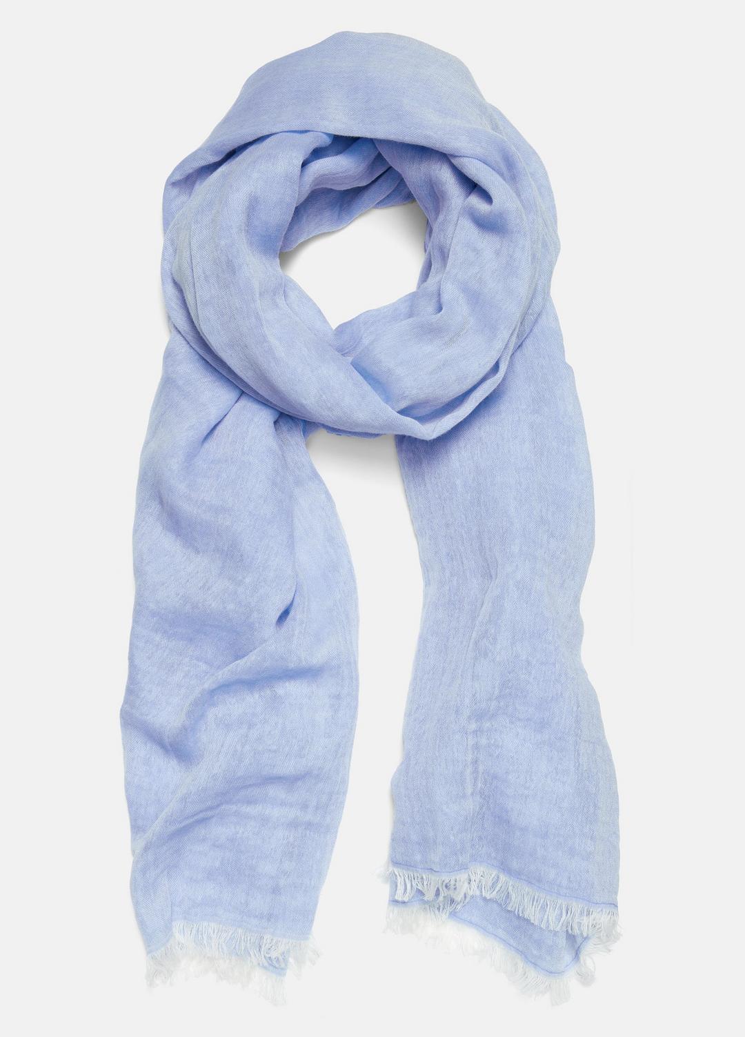 Cotton Gauze Bi-Color Scarf in Scarves & Hats
