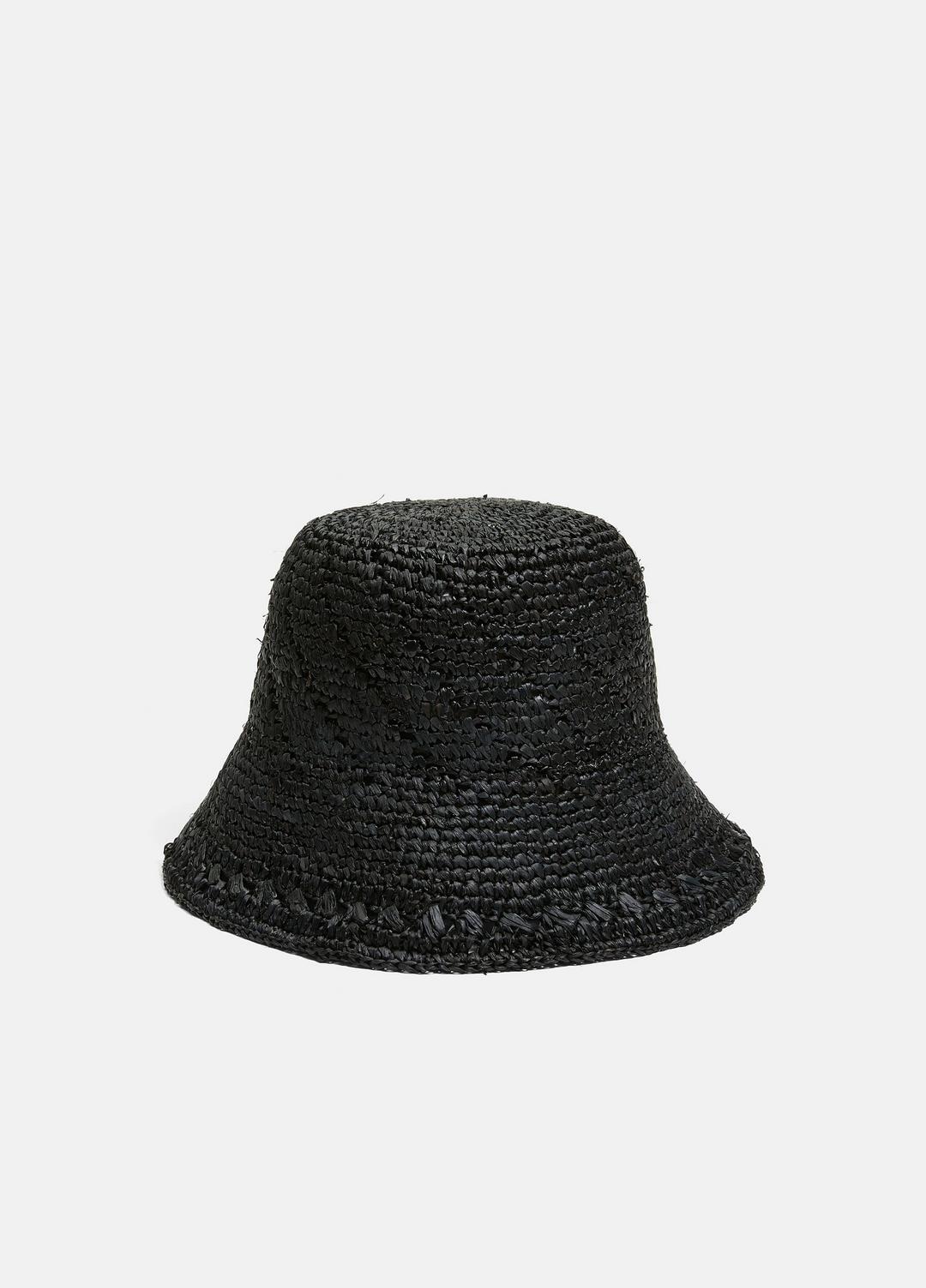 Straw Bucket Hat in Scarves & Hats
