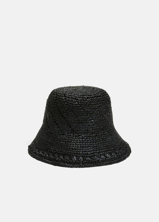 Straw Bucket Hat in Scarves & Hats