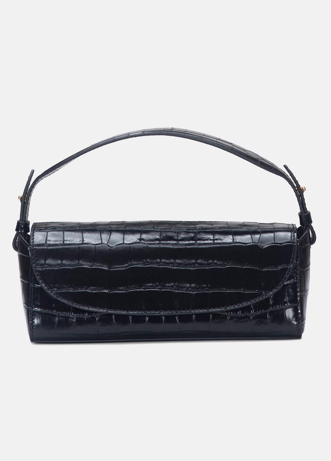 Sabrina Croc-Embossed Leather Mini Top-Handle Bag in Handbags