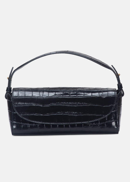 Sabrina Croc-Embossed Leather Mini Top-Handle Bag in Handbags