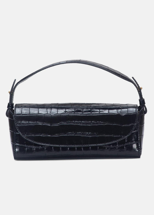 Sabrina Croc-Embossed Leather Mini Top-Handle Bag in Handbags