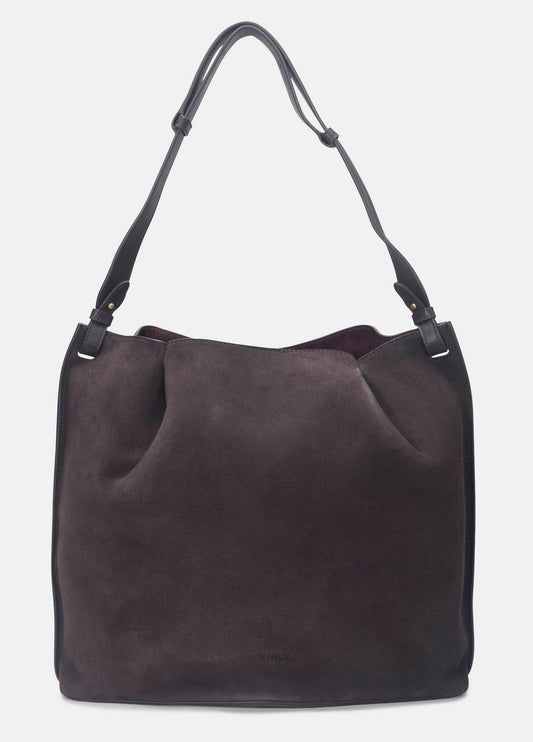 Ava Leather Bucket Bag in Handbags