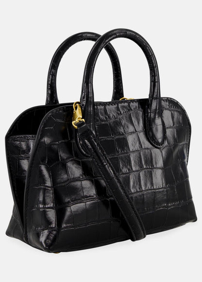 Delphine Croc-Embossed Leather Mini Bag in Matching Sets