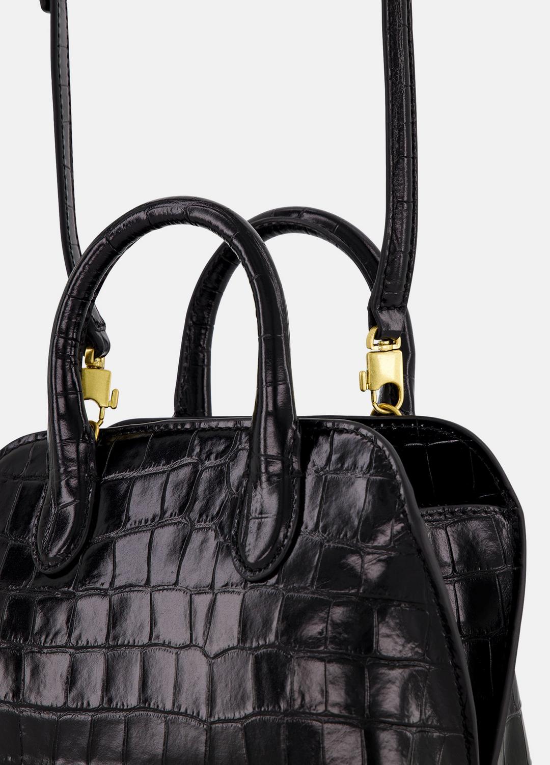 Delphine Croc-Embossed Leather Mini Bag in Matching Sets