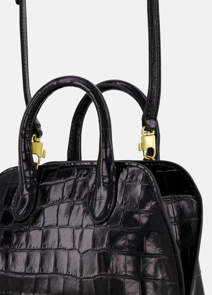 Delphine Croc-Embossed Leather Mini Bag in Matching Sets