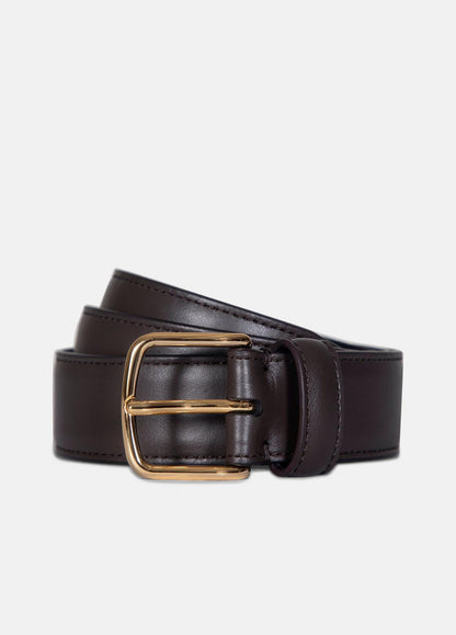Women’s 32mm Stitched Leather Belt in Belts