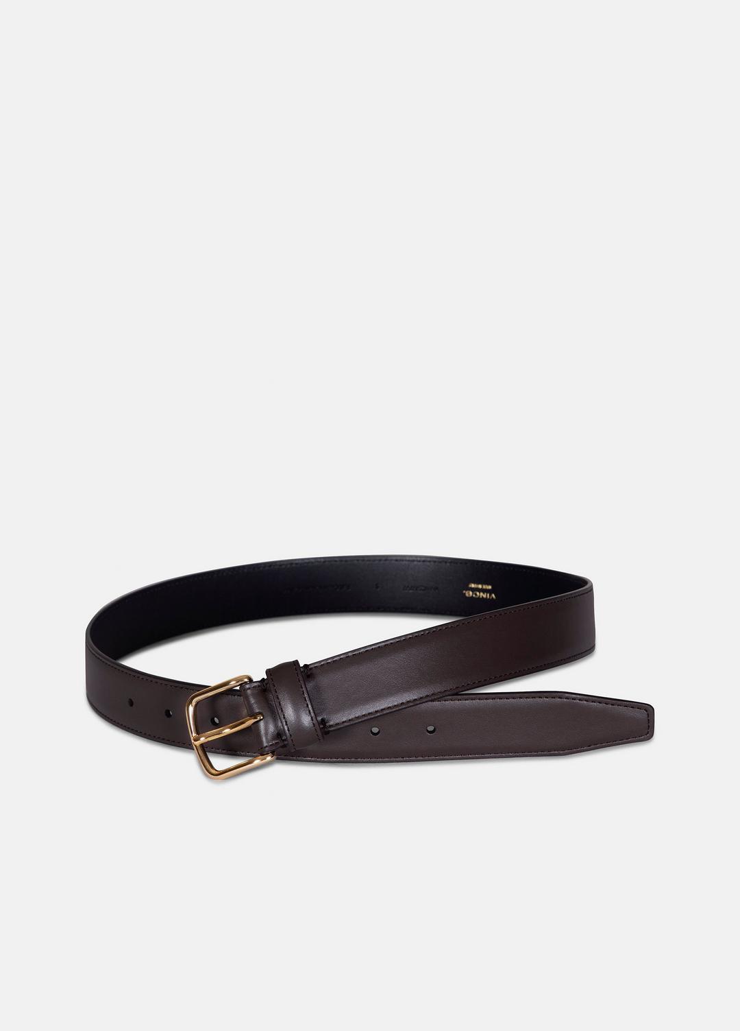 Women’s 32mm Stitched Leather Belt in Belts