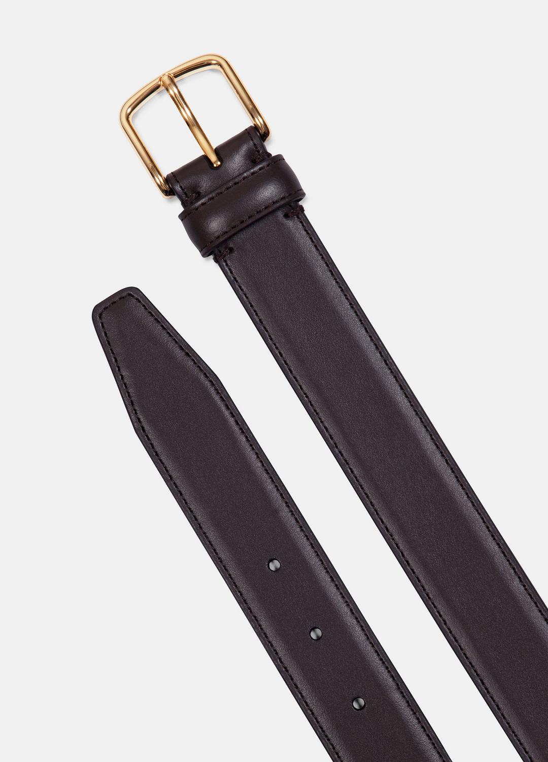 Women’s 32mm Stitched Leather Belt in Belts