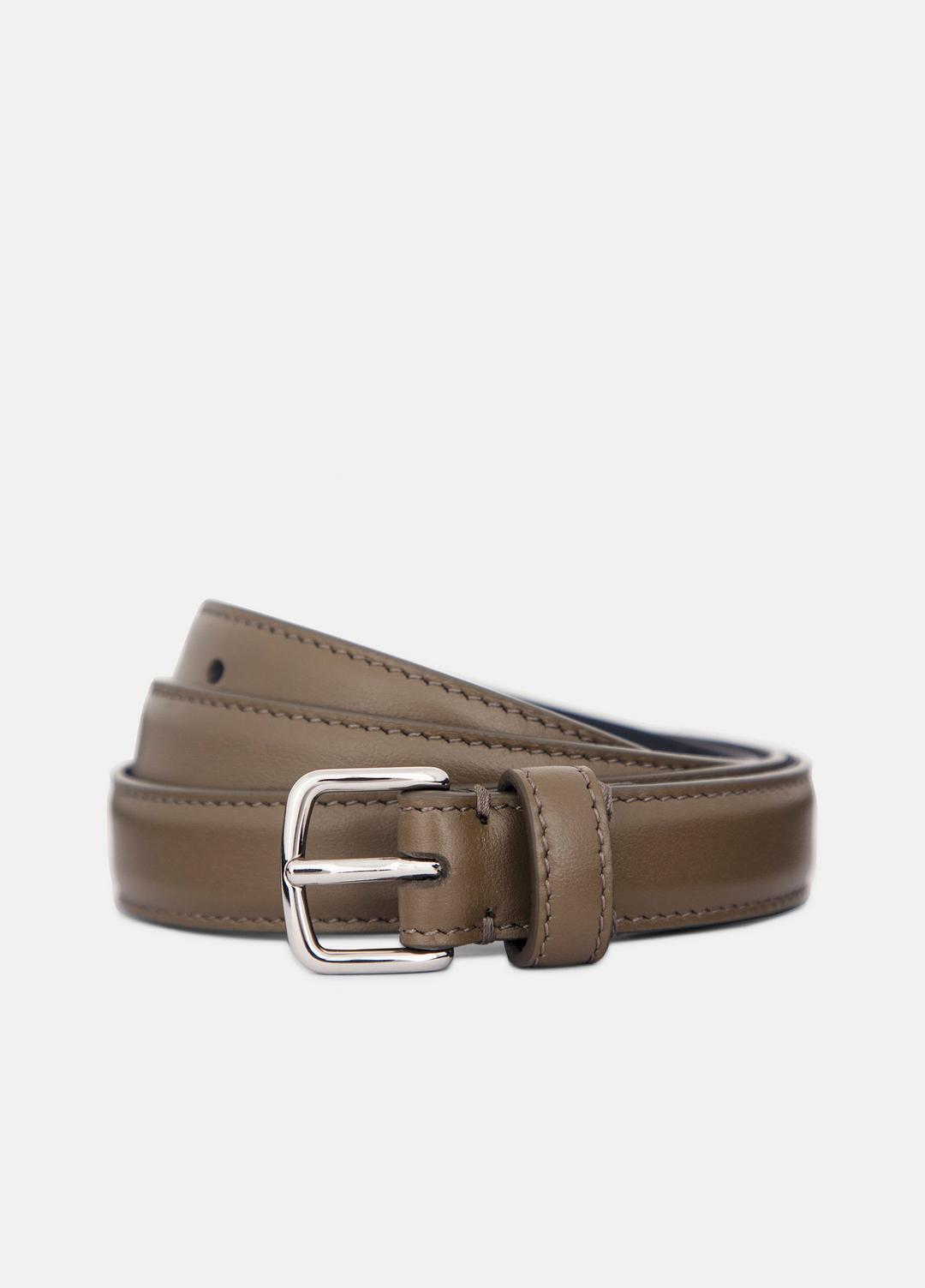 Women’s 20mm Stitched Leather Belt in Belts