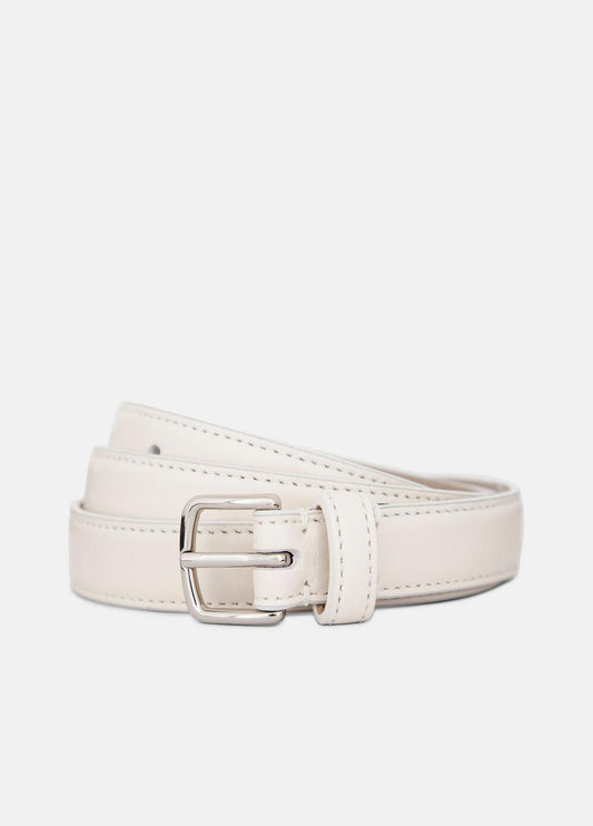 Women’s 20mm Stitched Leather Belt in Belts