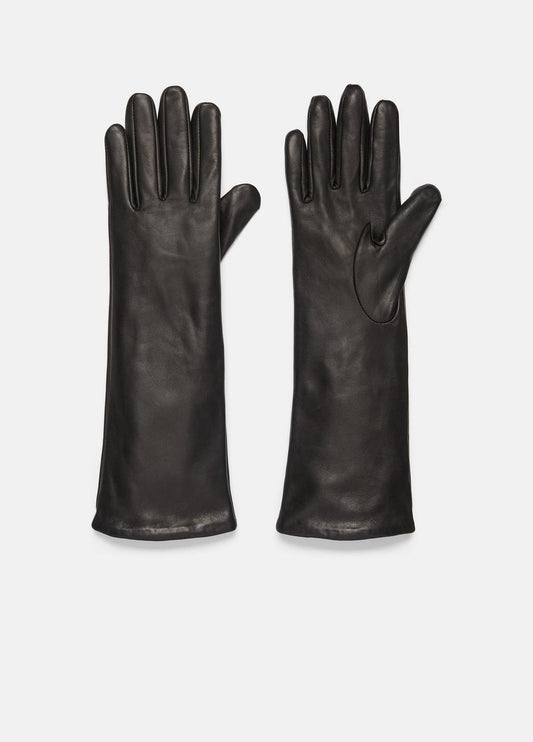 Cashmere-Lined Medium Leather Glove in Gloves