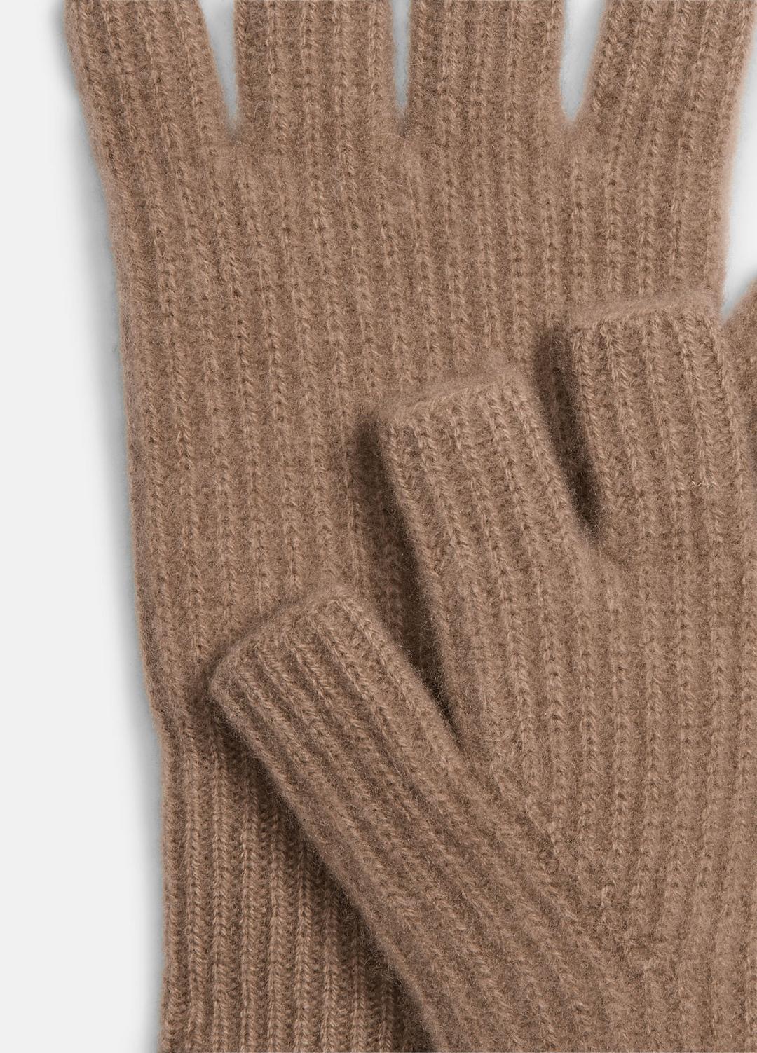 Plush Cashmere Rib-Knit Fingerless Glove in Gloves