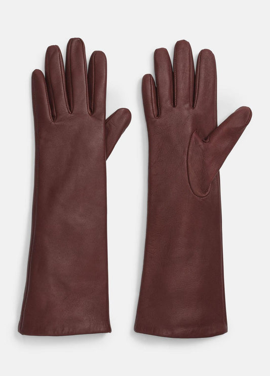 Cashmere-Lined Medium Leather Glove in Gloves