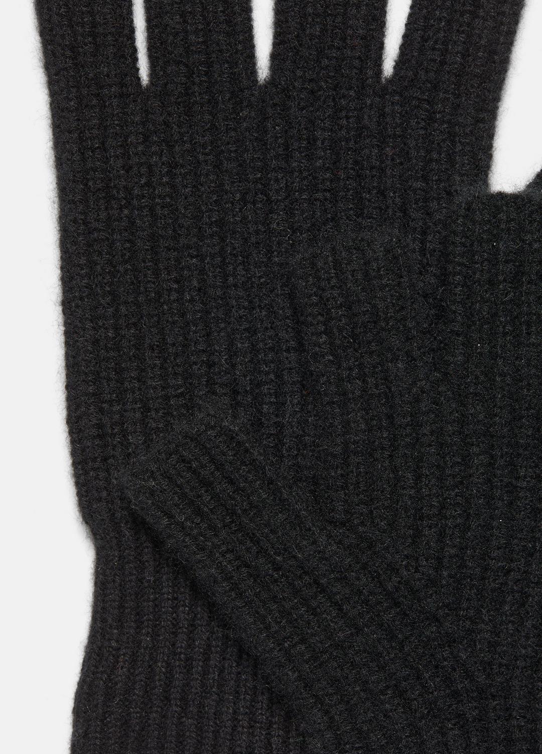 Plush Cashmere Rib-Knit Fingerless Glove in Gloves