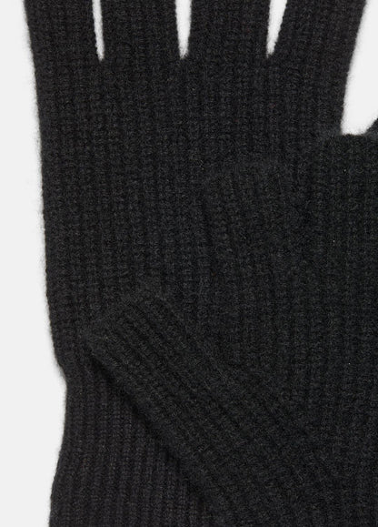 Plush Cashmere Rib-Knit Fingerless Glove in Gloves