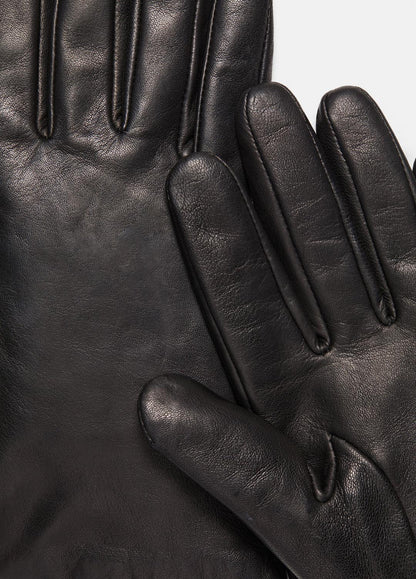 Cashmere-Lined Short Leather Glove in Gloves