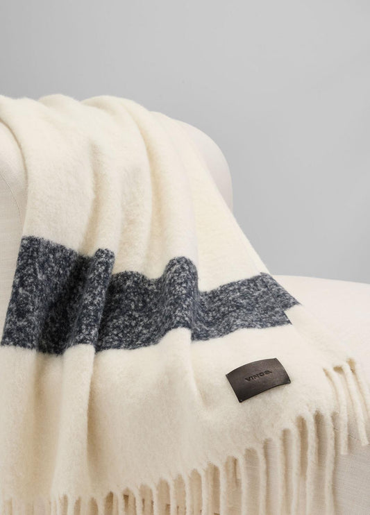 Brushed Alpaca-Blend Throw in Pillows & Blankets