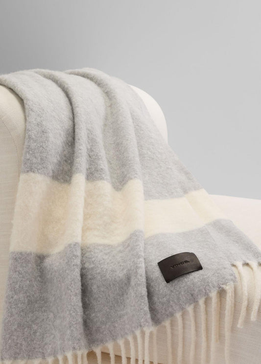 Brushed Alpaca-Blend Throw in Pillows & Blankets