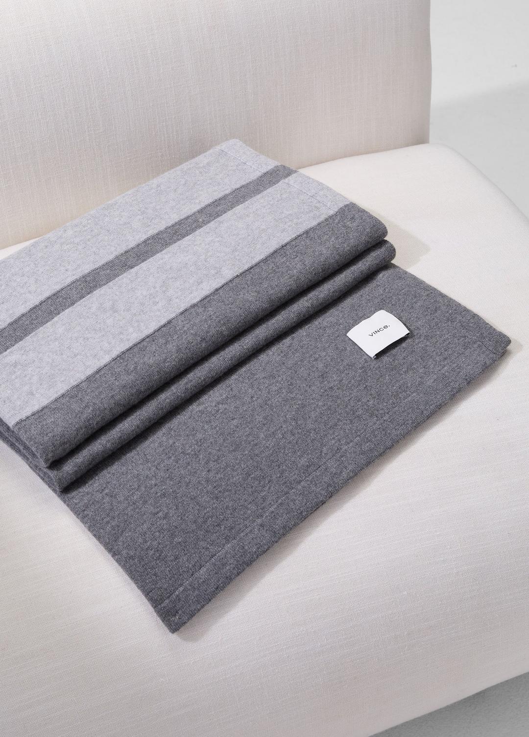 Cashmere Jersey Stripe Throw in Pillows & Blankets