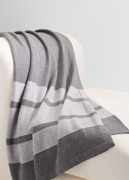 Cashmere Jersey Stripe Throw in Pillows & Blankets