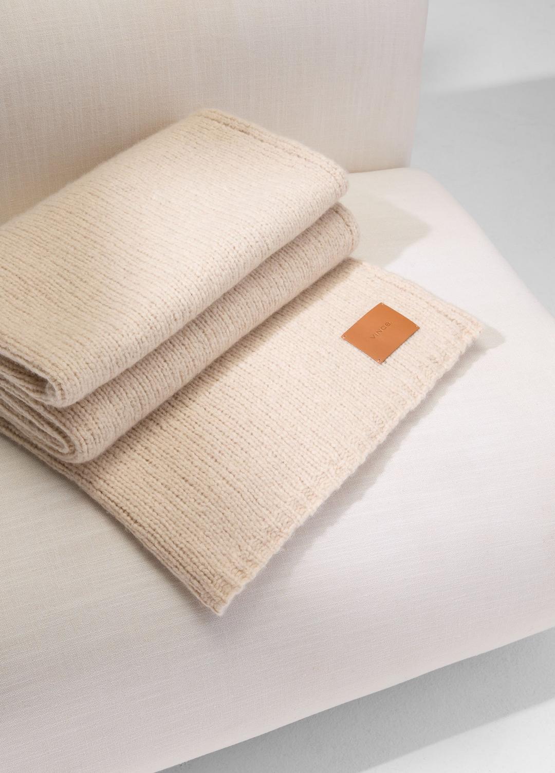 Cashmere-Silk Jersey Throw in Pillows & Blankets