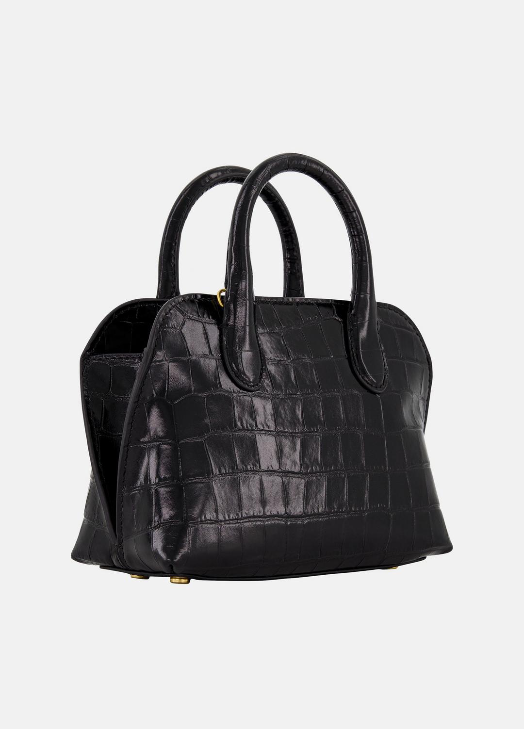 Delphine Croc-Embossed Leather Mini Bag in Matching Sets