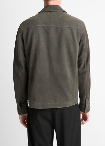 Nubuck Leather Trucker Jacket in Leather Jackets