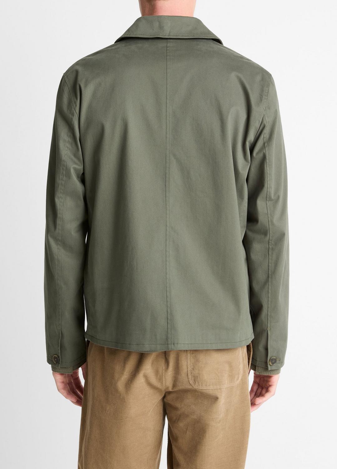 Italian Peached Stretch-Cotton Jacket in Jackets