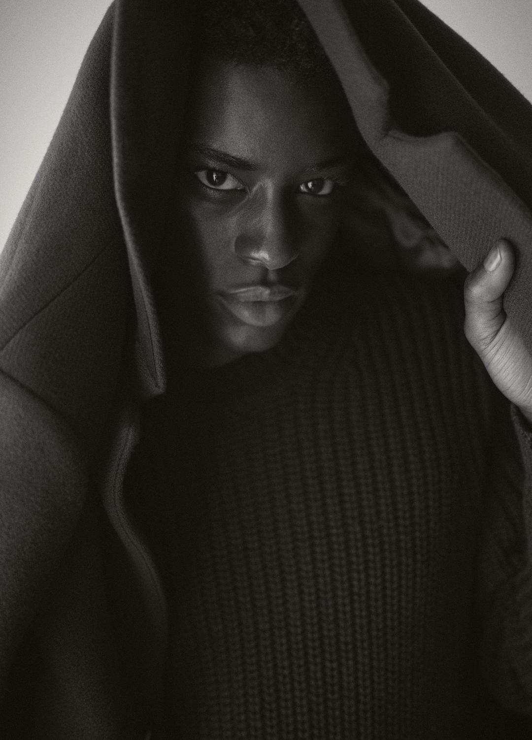 Utility Shaker Merino Wool Sweater in Crew Neck