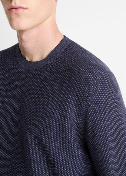 Geo-Jacquard Wool-Blend Crew Neck Sweater in Crew Neck