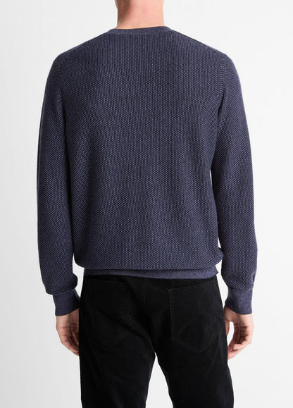 Geo-Jacquard Wool-Blend Crew Neck Sweater in Crew Neck
